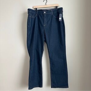 NYDJ Marilyn Straight Leg Jeans 22W Dark Wash NWT Nordstrom